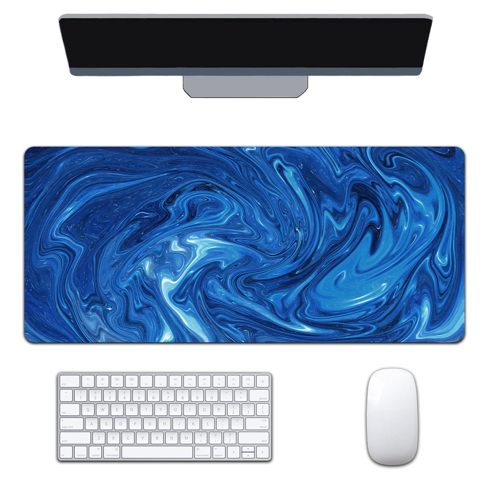 Mapa de calor transfronterizo extra-grande juego engrosado Oficina abstracto viento fluido colorido expansión corrugado mouse pad patrón personalizable