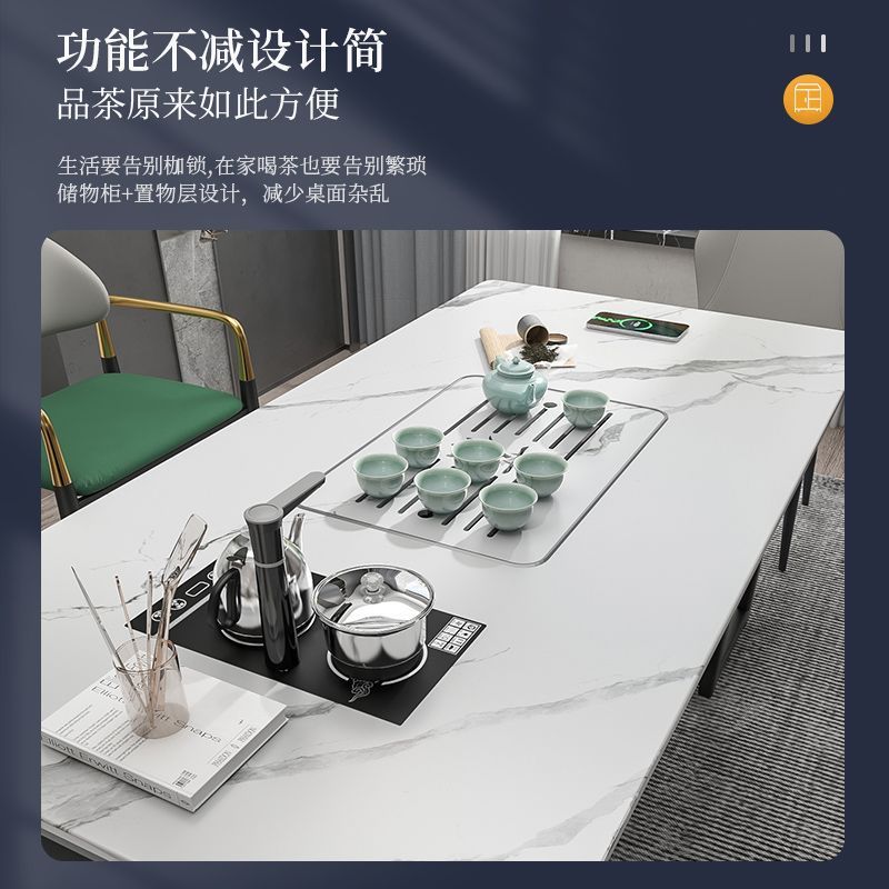 dresser Tea tables and chairs combination Simplicity modern Kung Fu tea table tea table household to work in an office tea set suit one