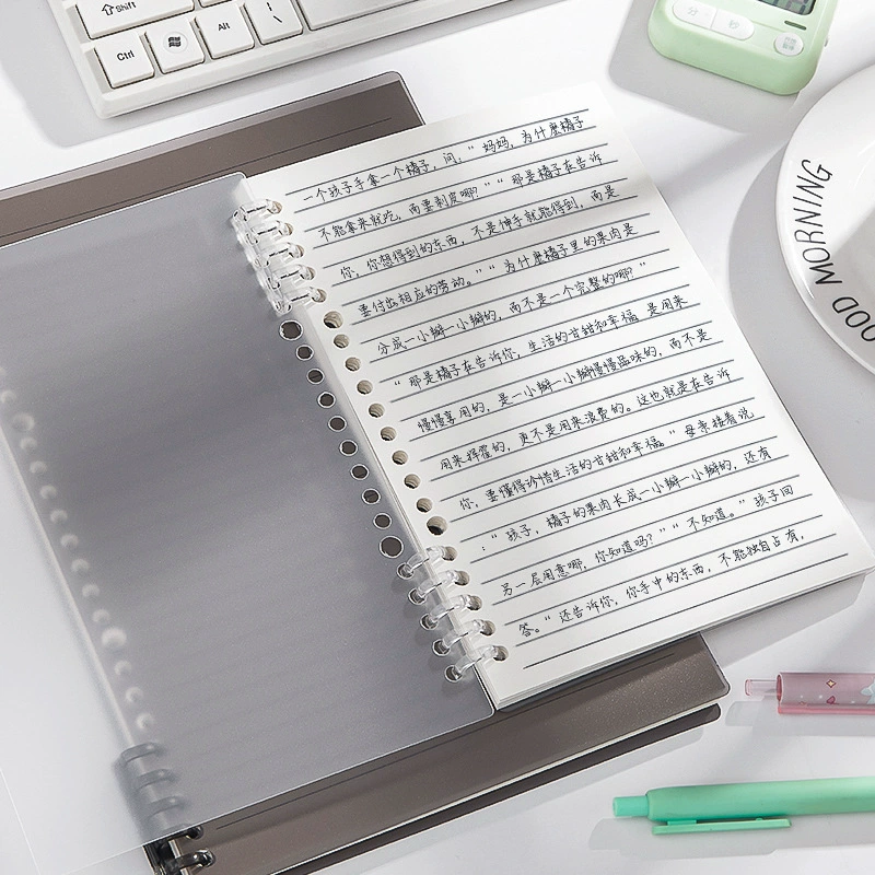 Loose-Leaf Notebook, Removable Cover, Multi-Size A5·B5·A4, Lined/Grid/Plain