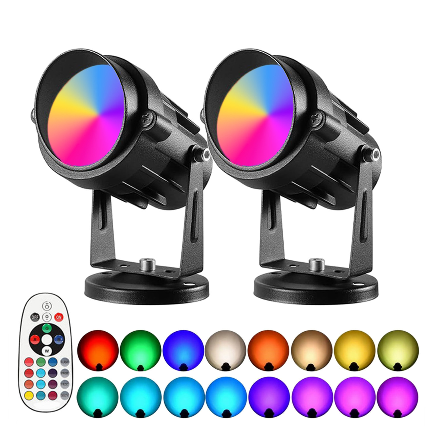 경사캡 디스크형 조명 2개 리모콘 1개