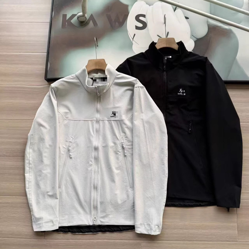 【High Quality】Cross-Border Little Sun Fully Laminated Waterproof Softshell Jacket for Men and Women, Couple Style, Stand Collar Casual Outerwear