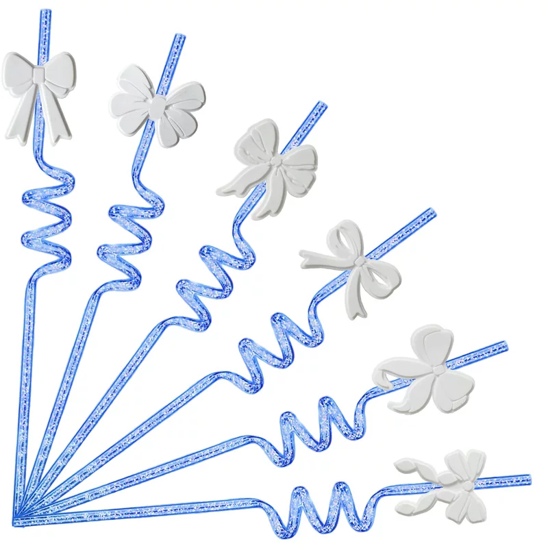 Multi-use straw with bow
