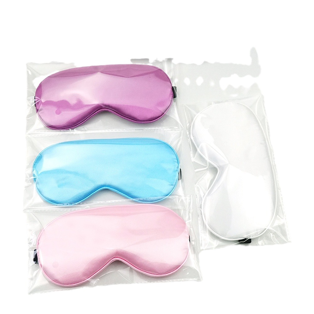 Máscara de ojos de seda de doble cara de seda de morera natural máscara de ojos de sombreado de línea incrustada en stock al por mayor fábrica de máscara de ojo para dormir