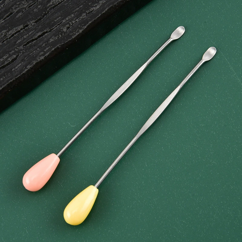 Ear picking stainless steel, handheld hygienic set for home use for ears, 2 pieces