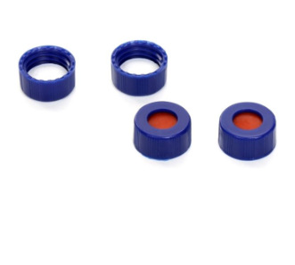 2ML样品瓶盖垫9MM蓝色螺纹开口盖PTFE硅胶垫 9*1mm 100个/包