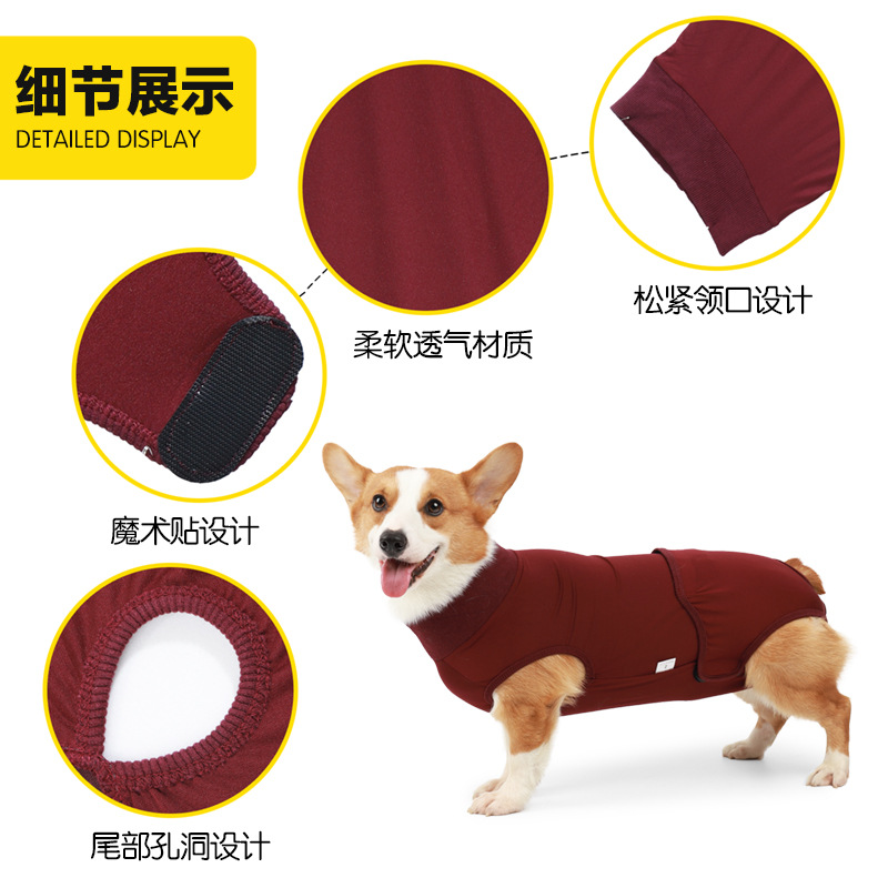 Cross-border dog physiological clothing dog diaper menstrual pad post-neuter surgery wear with diaper pet supplies dog clothing