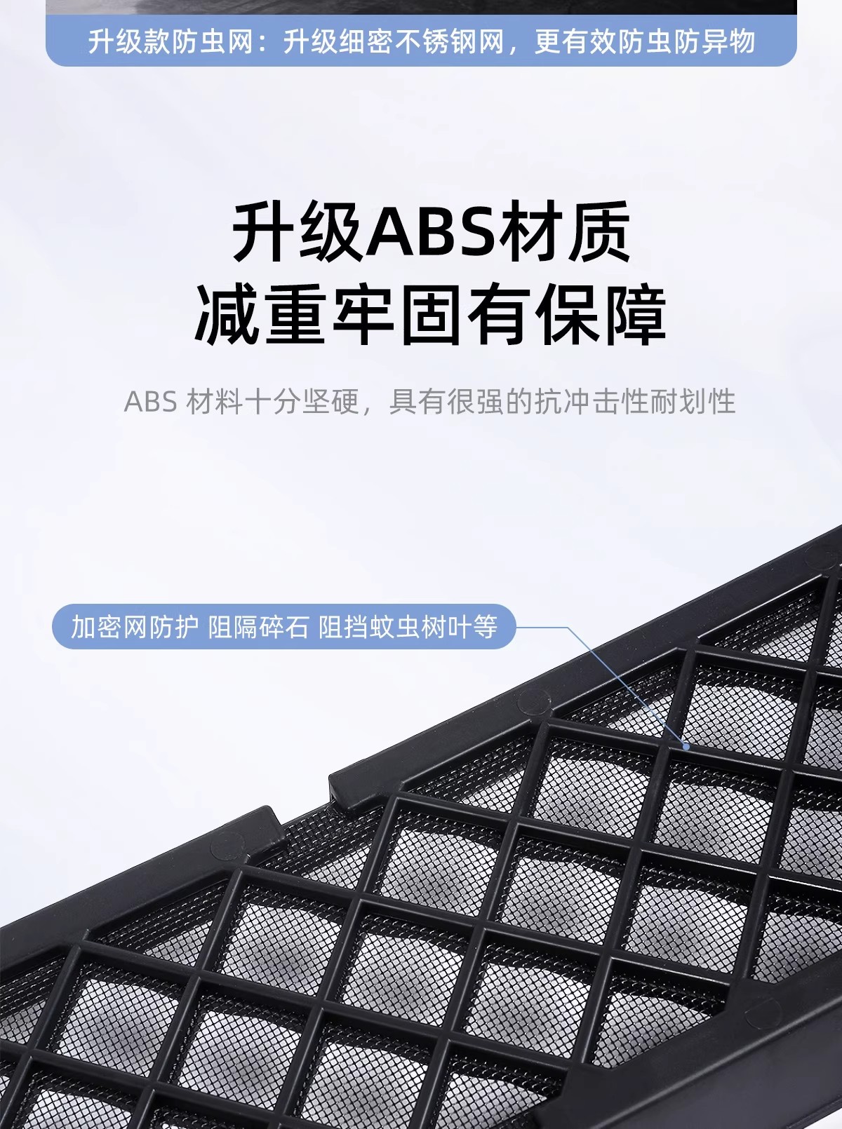Suitable for Tesla's New Version of Model 3/Y, Anti-Insect Net, Detachable Front Air Intake Mask Accessories, New Model