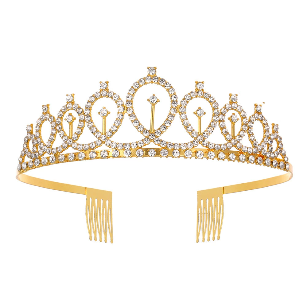 Диадема-ободок набор с кристаллами и лентой "Birthday Queen", комфортная подарочная принадлежность