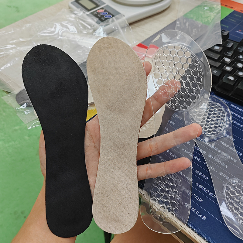 Plantillas de sandalias antideslizantes de silicona autoadhesivas que absorben el sudor de las señoras tacones altos zapatos de partículas pies sudorosos media almohadilla de siete puntos