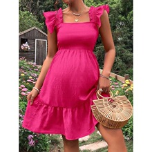 V 94576 Square Neck Mini Dress ���I�����B��ȹ �羳�W��