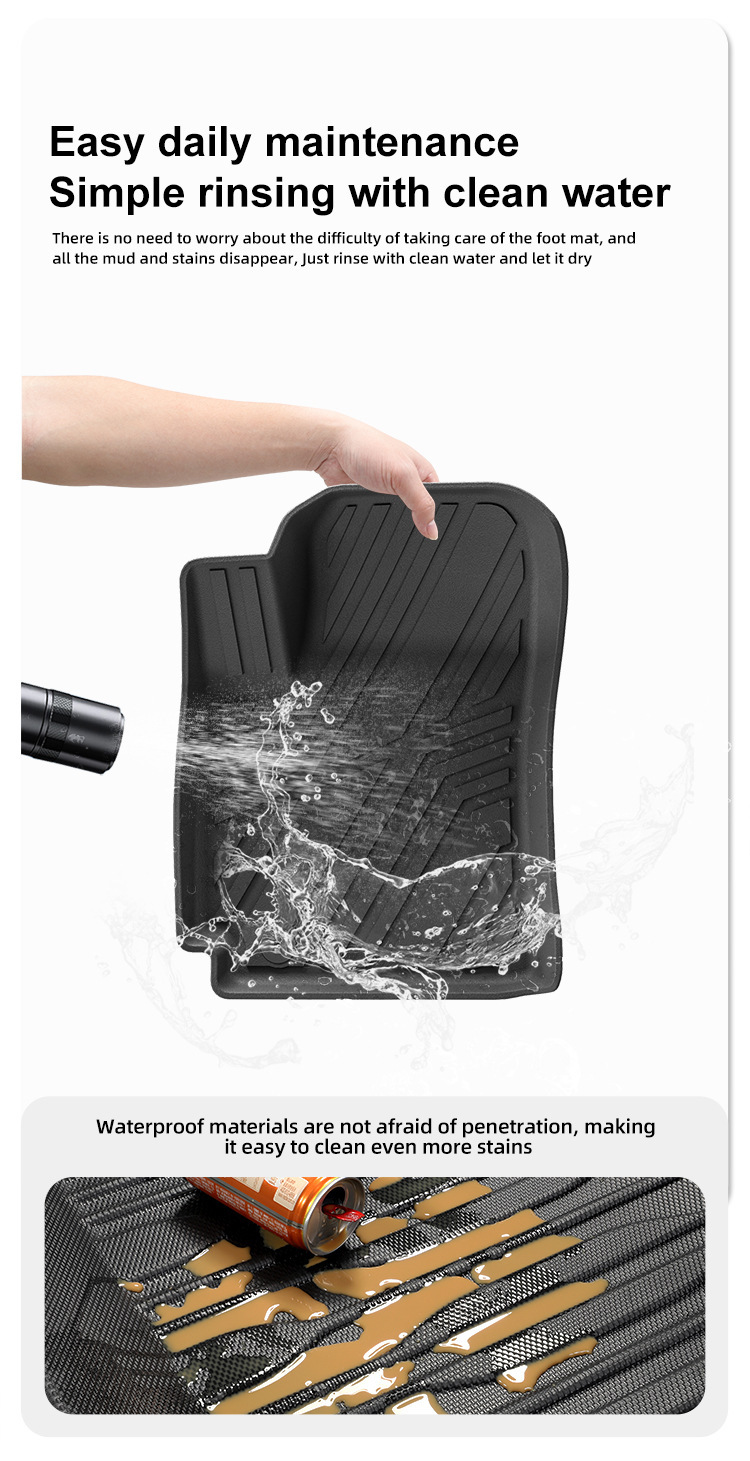 Suitable for 24 Modern Kona Car Floor Mats, Special Tpe Floor Mats, Trunk Mats, Cross-Border