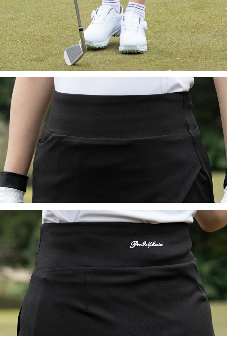 Váy golf nữ xẻ tà nhẹ dệt kim đàn hồi cao — QZ114 váy hồng [váy hơi xẻ/dệt kim đàn hồi cao/dài chân], QZ114 váy trắng [váy hơi xẻ/dệt kim đàn hồi cao/dài chân], QZ114 váy đen [váy hơi xẻ/dệt kim đàn hồi cao/dài chân] chi tiết 9