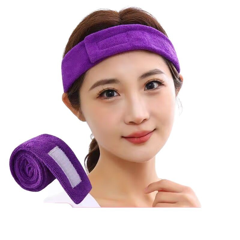 Diademas al por mayor, diademas para teñir y rizar el cabello, tiras de algodón absorbentes para peluquerías y salones de belleza, diademas gruesas para evitar fugas laterales.