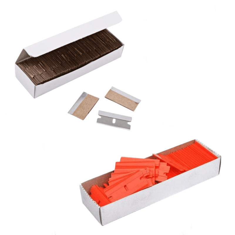 Boxed Single-Sided Security Blade, Mobile Phone Film Scraper, Single-Sided Blade, Car Glass Film Cleaning Scraper Blade