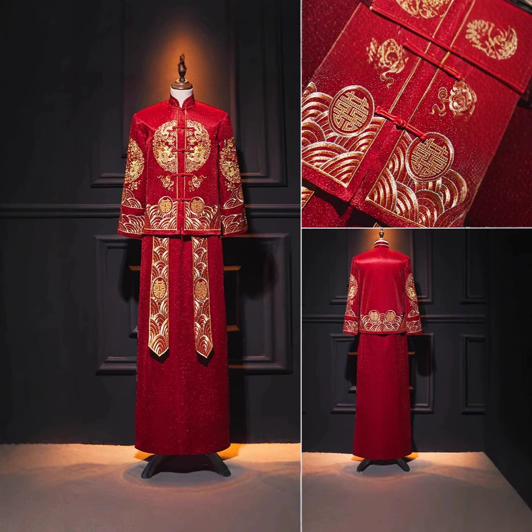 Xiuhe костюм мужской 2024 новый жених китайский свадебный костюм