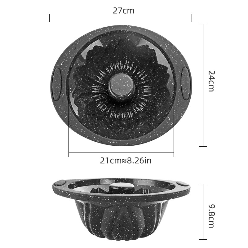 Premium Silicone Chiffon Cake Pan – Non-Stick Round Baking Mold For Homemade Bread, Sponge Cakes & Desserts_voghion.com