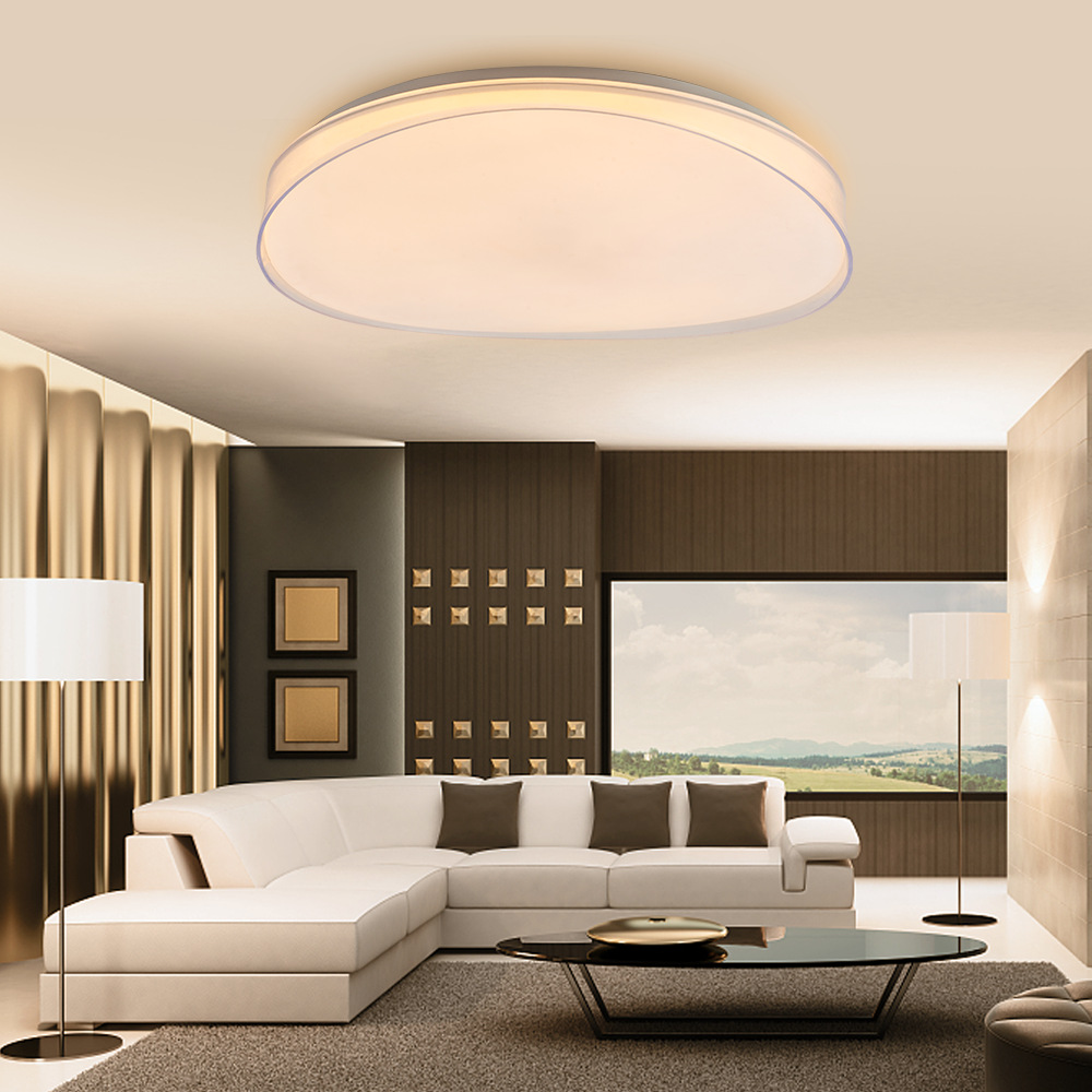 新款簡約現(xiàn)代LED吸頂燈90W家用智能2.4G亞克力客廳燈臥室燈燈飾