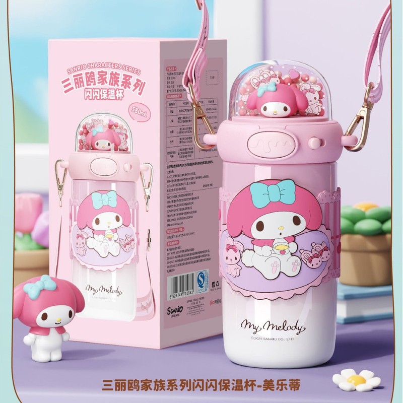 正版三丽鸥保温杯316上学用便携吸管杯大容量女高颜值礼物礼品|undefined