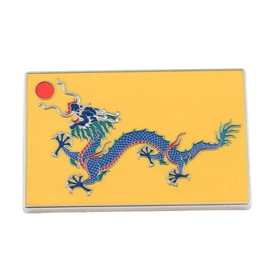 Yellow Dragon Flag Square Metal: Yaxa sancaqları