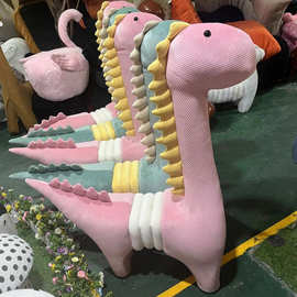 GWWD圈圈恐龙圈圈恐龙凳子创意椅家用客厅动物凳个性儿童坐凳卡通