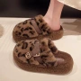 日常外穿圆头冬季拖鞋