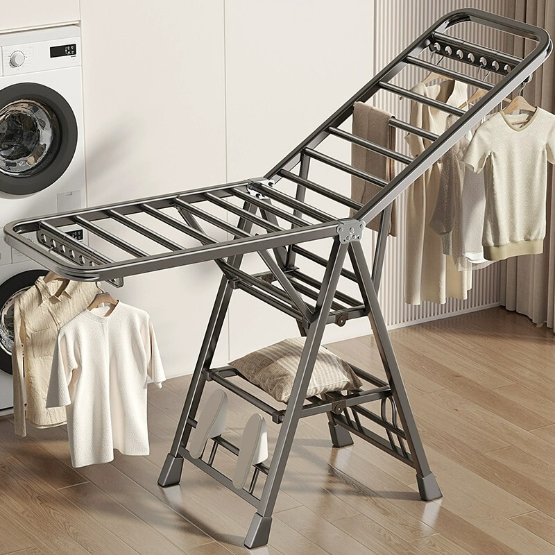 Carbon Steel Clothes Drying Rack, New Foldable Wing-Shaped Drying Rack, Manufacturer Wholesale Wardrobe, Retractable for Drying Clothes and Quilts Carbon Steel Clothes Drying Rack, New Foldable Wing-Shaped Drying Rack, Manufacturer Wholesale Wardrobe, Retractable for Drying Clothes and Quilts