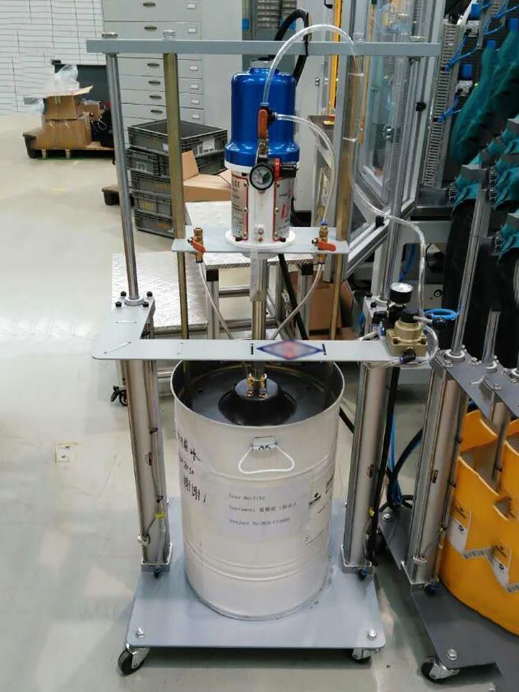 Starzhou 20L - 50L doble columna bomba de mantequilla neumática de alta presión máquina de llenado de grasa neumática bomba de mantequilla móvil