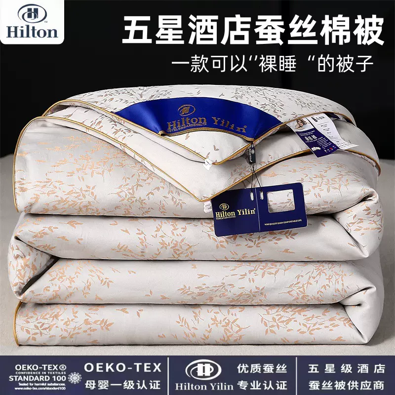 五星级酒店蚕丝棉被加厚保暖冬被单双人民宿春秋被家用冬季棉被芯