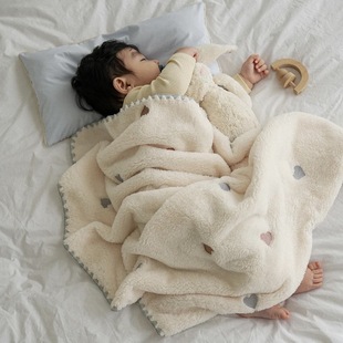 Ins Baby Blanket Baby Quilt Newborn Nap Blanket Kidsren Kindergarten All Year Round Coral Velvet Small Blanket