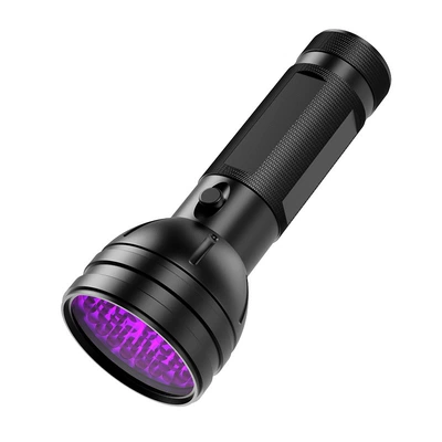 Hunter 51Led Purple Light Flashlight 395Uv Ultraviolet Money Detector Lamp Scorpion Lamp Pet Urine Household Flashlight (UV fənərlər) - d61uv-51-light-aa-battery-holder-lanyard-batteries-not-included