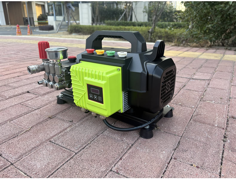 Portable Permanent Magnet Variable Frequency Car Washing Machine with Stainless Steel Pump Head, High-Pressure Oil Fume Pipe Cleaning Machine, Household and Commercial Car Washing Pump