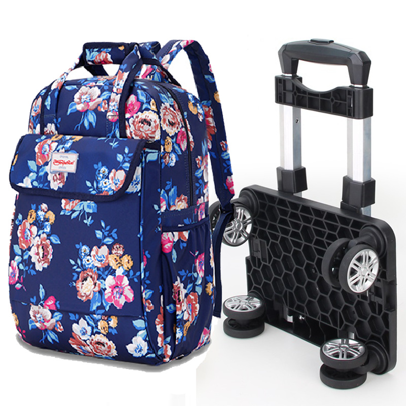 Rueda universal trolley mochila plegable ligero trolley bolsa de viaje de larga y corta distancia bolsa impermeable bolsa de embarque al por mayor