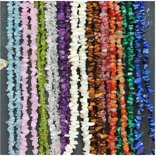 Natural Crystal Gravel Bracelet Beaded Asymmetrical Gravel Loose Beads DIY Jewelry Accessories Bracelet Necklace Cross-Border