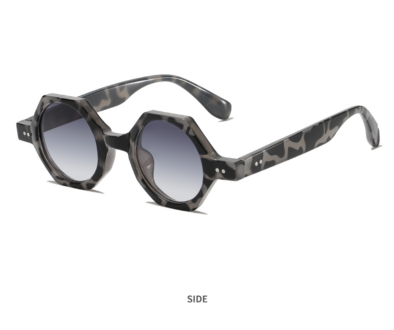 Hip-hop Streetwear Solid Color Ac Round Frame Full Frame Men's Sunglasses display picture 2