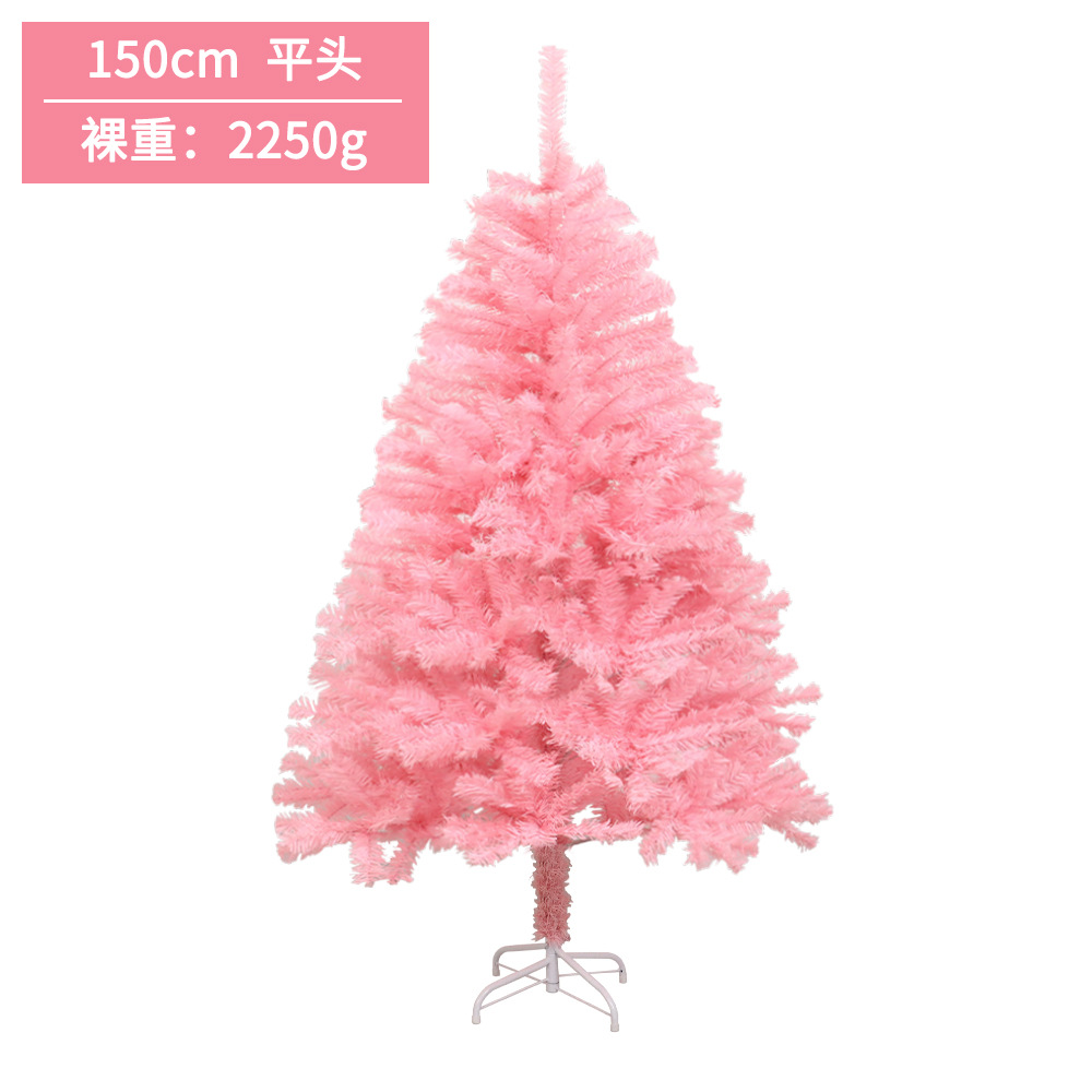 Flor de cerezo Rosa árbol de Navidad centro comercial ventana decoración de Navidad señaló cifrado de cabeza plana simulación de Navidad árbol decorativo