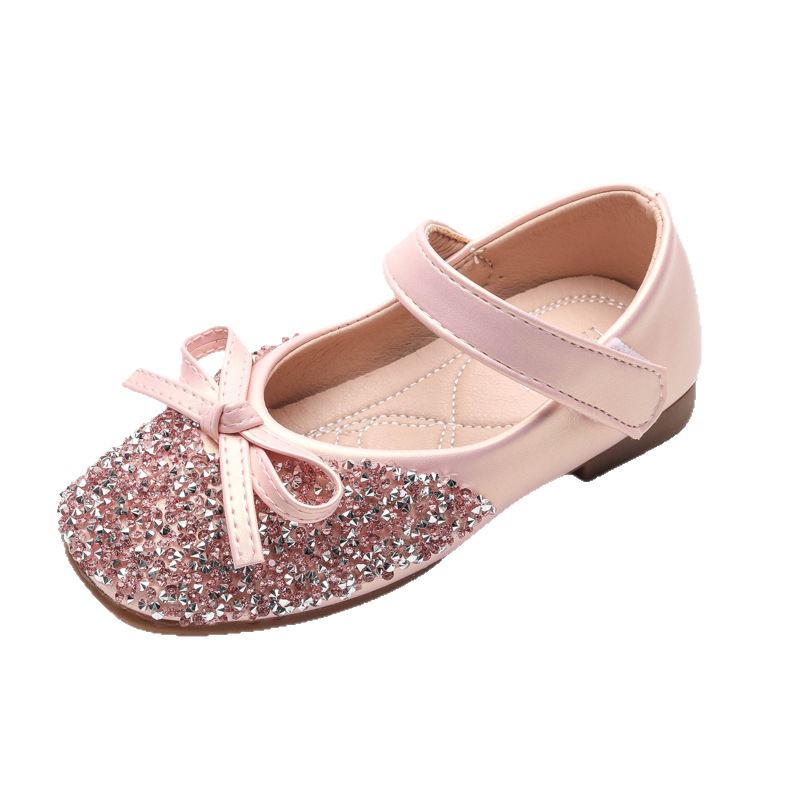 Zapatos de Princesa con Lentejuelas para Niñas, Otoño 2026, Zapatos de Cristal con Pedrería para Niñas, Zapatos Escolares, Zapatos Brillantes para Baile image 7