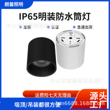 LED防水明装筒灯大功率铝灯体车站码头户外IP65用20W30W40W50W射