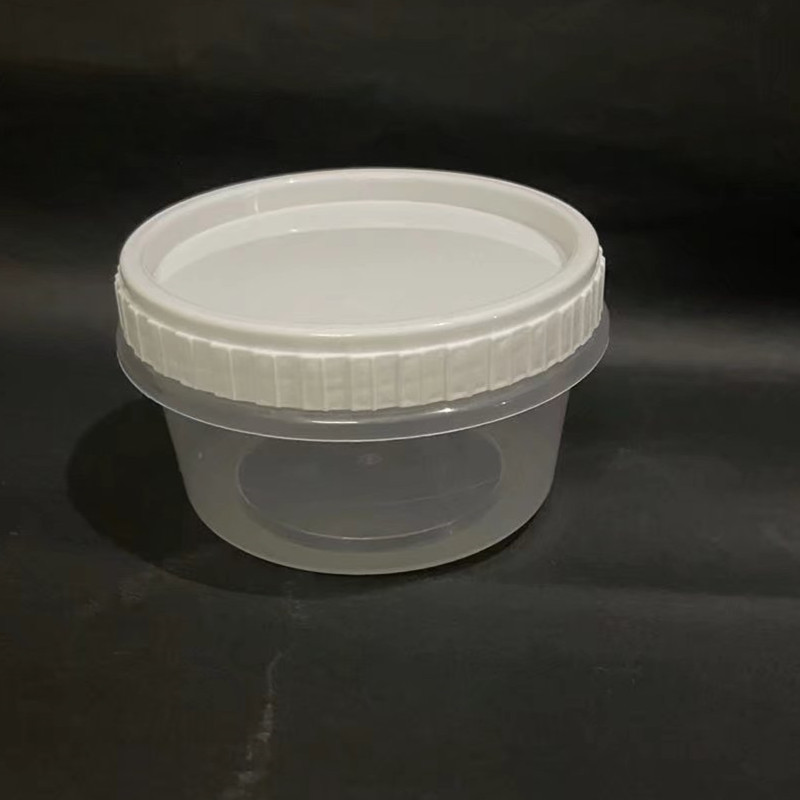 双皮奶一次性打包盒食品级圆形塑料透明加厚密封汤碗汤杯旋转盖|undefined