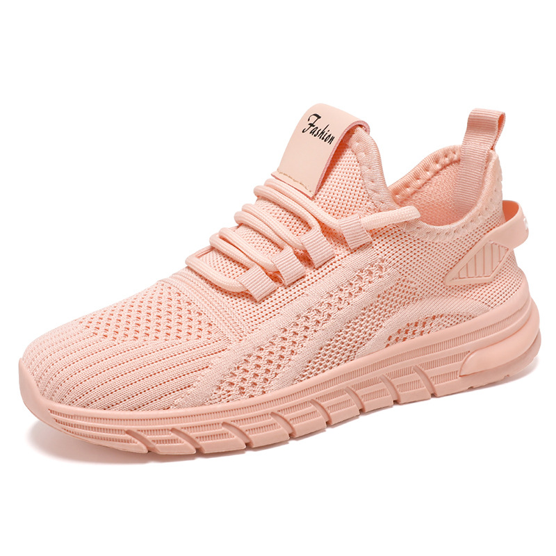 Zapatos mujer verano nuevo estilo moda todo-fósforo correr zapatos de mujer al por mayor zapatos con colchón de aire boca baja volando zapatos deportivos individuales