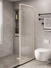 轻奢极窄铁艺不锈钢长虹玻璃隔断卫生间干湿分离浴室隔断屏风浴屏