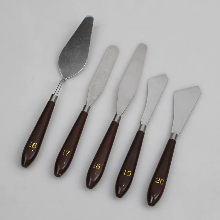 Набор кистей для масляной живописи № 16-20: шпатель, скребок, палитра, инструменты для рисования, гуашь