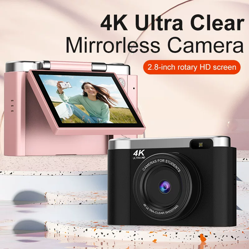 Digital camera for students, CCD variants, 32GB option, black/white/pink