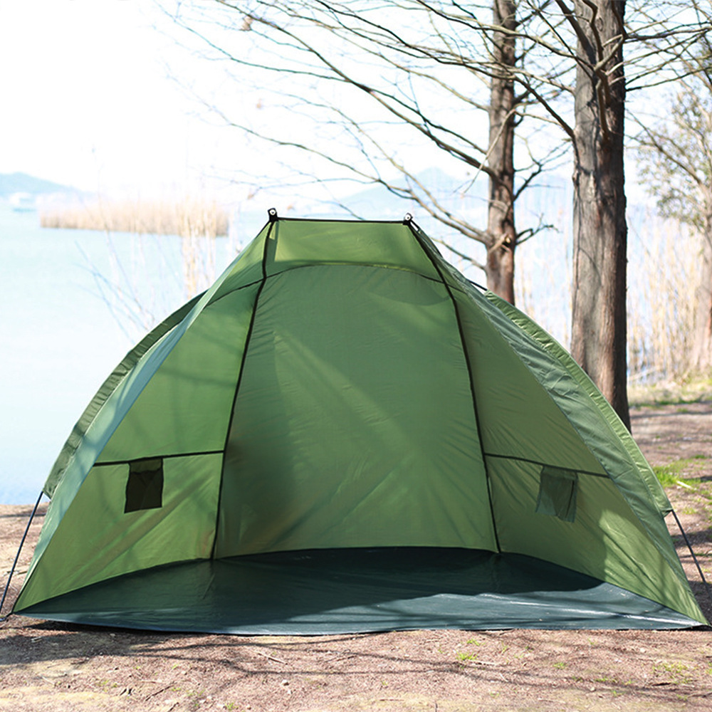 Camping al aire libre tolva sombra impermeable transpirable protección solar campo completamente automático sin construir tienda de campaña de apertura rápida portátil