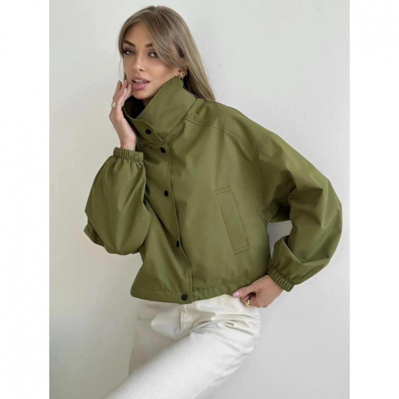 2026 Cross-border European and American ozon spring and autumn women's short coat trench coat loose short jacket for petite women 2026 Cross-border European and American ozon spring and autumn women's short coat trench coat loose short jacket for petite women