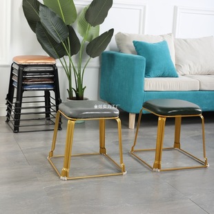 Sofa Stool Now Light Luxury Low Stool Coffee Table Stackable Children's Stool Square Stool Living Room Home Entrance Shoe Changing Stool Simple