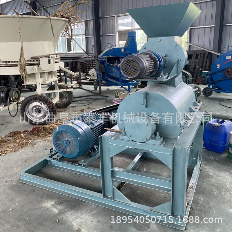 湖南湿烟叶干草粉粉碎机 发酵肉骨粉细粉机 黄竹草鲜树叶打浆机