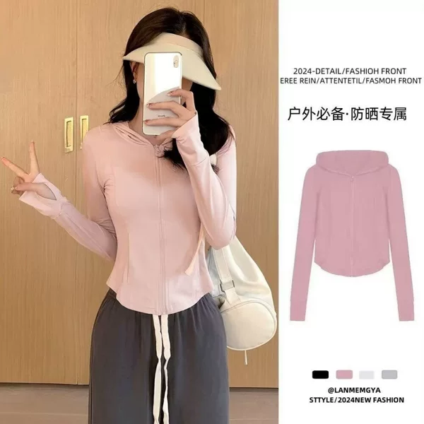 Dropshipping cross-border ice silk sunscreen clothing for women, 2026 new summer UV protection loose and versatile sun protection clothing