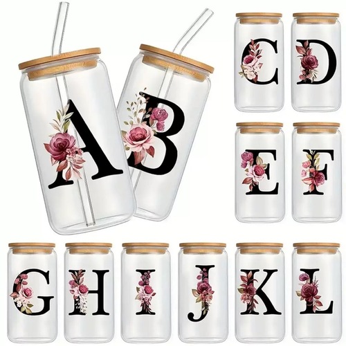 Glass cup with high temperature resistance 16oz frosted straw cup borosilicate glass cola cup