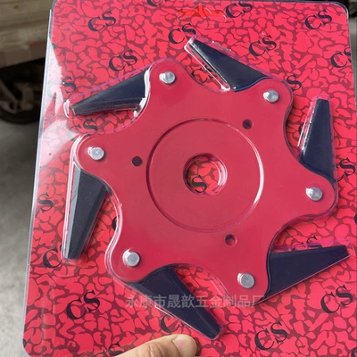 Cross-Border Six-Blade Mowing Head Lawn Mower Accessories Brush Cutter Blade Universal Weeding and Mowing Knife Wholesale (Otbiçən başlıqları) - six-leaf-knife