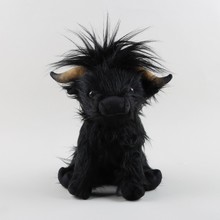 跨境新品网红Highland Cow仿真苏格兰高地牛长毛绒玩具牛公仔批发